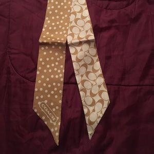 NWT - Coach pony scarf - light khaki